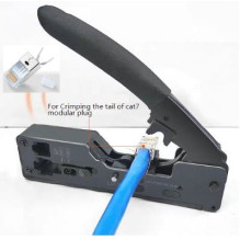 Profesionalus įrankis CAT 5e / CAT6 / CAT7 jungčių surinkimui