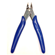 Precision pliers for cables and electronic components, Length 130mm, With spring