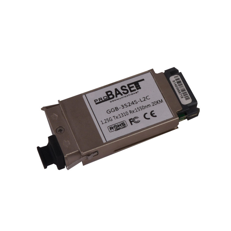Dual fiber GBIC module, 1310nm, 20KM