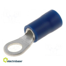 Bell terminal, M4, Ø: 4.3 mm, 1.5÷2.5mm2, crimped, for cable, tinned