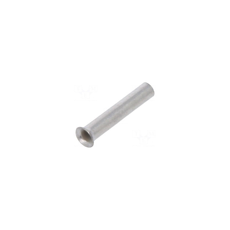 Įtvaro antgalis, neizoliuotas, varinis, 0,34 mm2, 7 mm, alavuotas