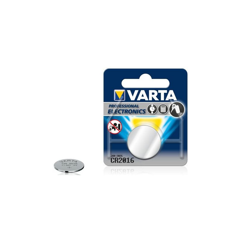 CR2016 batteries Varta lithium 6016 in a package of 1 pc.