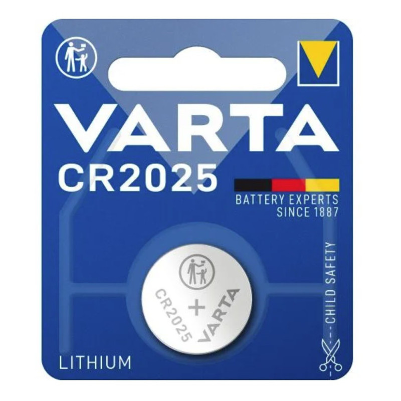 CR2025 batteries Varta lithium 6025 in a package of 1 pc.