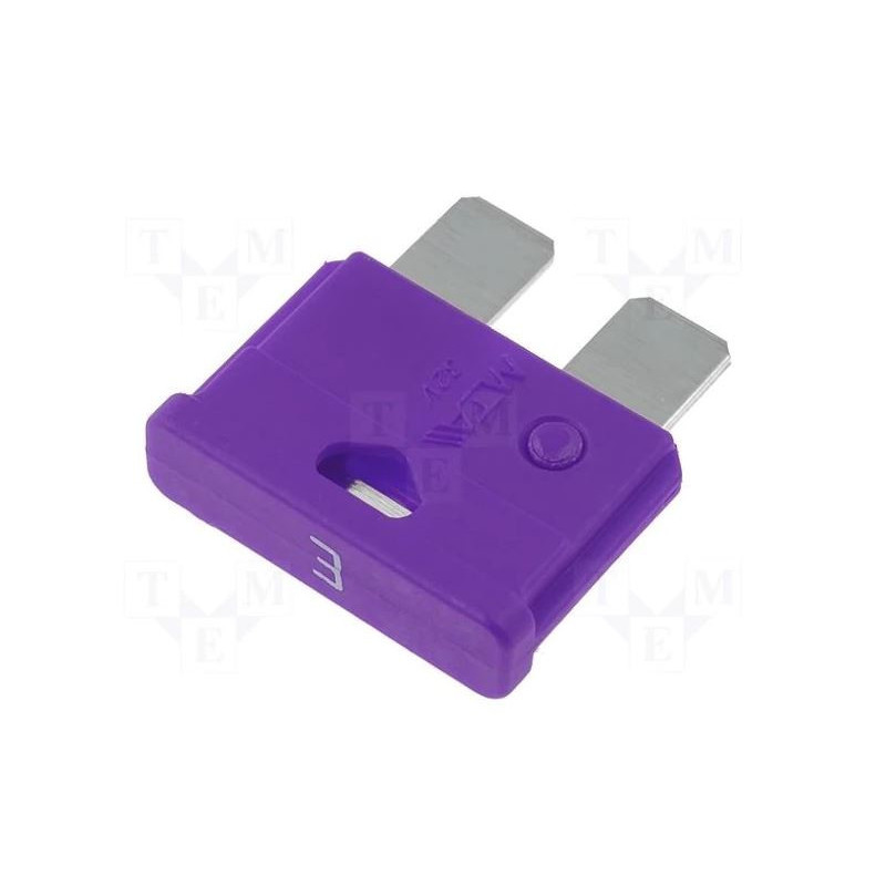 Fuse: fuse, 3A, 32V, automotive, 19 mm, UNIVAL
