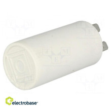Kondensatorius: variklis, darbinis 1,5uF 450V ¨30x60mm -25÷70°C ±5% 3000h