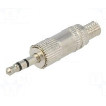 Plug, 3.5 mm, Male, stereo,...