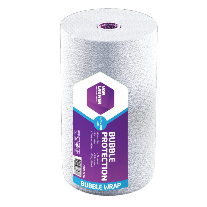 Burbulinė plėvelė 1,2 m x 100 m, skaidri / Burbulinė plėvelė 1,20 m x 100 m, skaidri