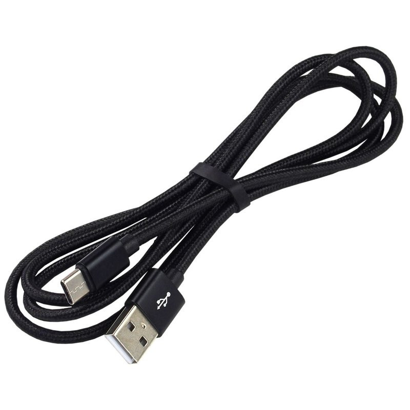 USB pintas laidas – USB-C / Type-C „everActive CBB-2CB“ 200 cm su greito įkrovimo iki 3 A palaikymu