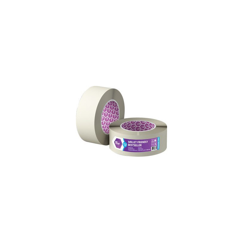 Painter's tape, 38mm x 50m, yellow, for extra precise lines