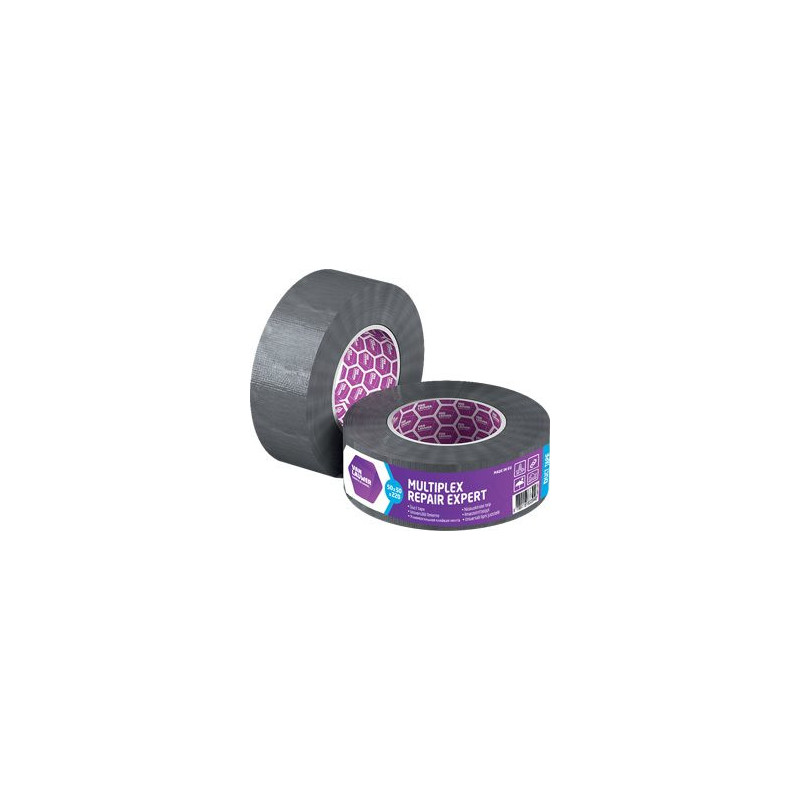 Universali sustiprinta drėgmei atspari remonto juosta „Duct Tape“, 100 mm x 50 m, pilka