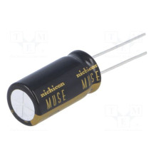 Kondensatorius: elektrolitinis, THT, 47uF, 25VDC, Ø10x12,5mm, žingsnis: 5 mm