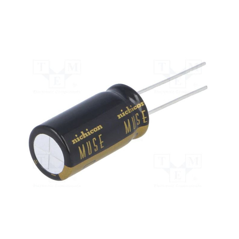 Kondensatorius: elektrolitinis, THT, 47uF, 25VDC, Ø10x12,5mm, žingsnis: 5 mm