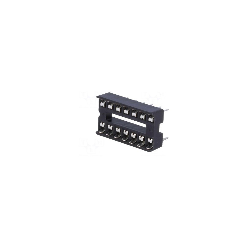 Lizdas: DIP, kontaktas: 14, 7,62 mm, THT, žingsnis: 2,54 mm