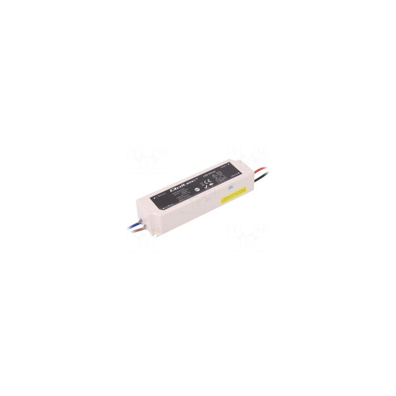 Power supply: switched-mode LED 36W 12VDC 3A IP67 OUT: 1