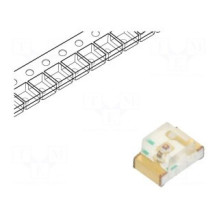 LED, SMD, 0805, red, 10÷22mcd, 2x1,25x1,1 mm, 140°, 1,75÷2,2 V, 2mA