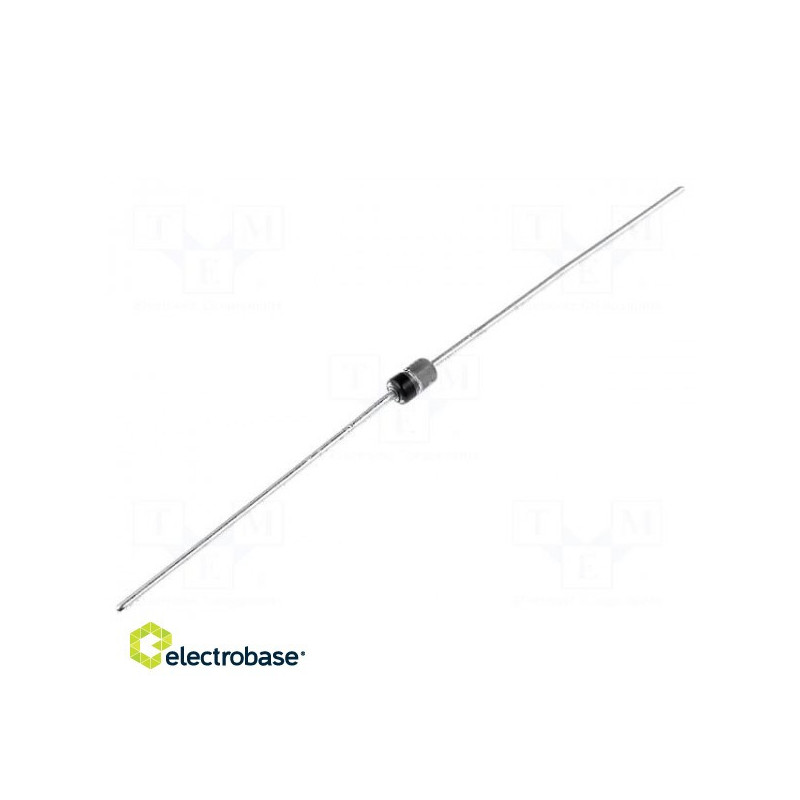 Diode: Schottky rectifier, THT, 60V, 2A, DO41, Packaging: ammo packaging