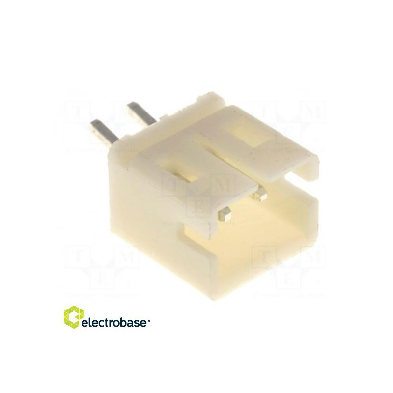 Lizdas, vielos plokštė, kištukas, 2 mm, kontaktai: 2, THT, 1A, alavuotas, -25÷85°C, 100V