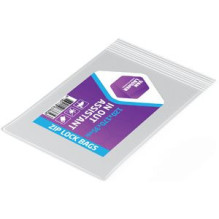 Zip lock bags, 8x12cm, transparent, LDPE, pack of 100pcs.