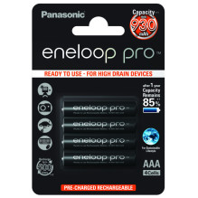 Batteries R03 / AAA 1.2V Eneloop Pro Ni-MH BK-4HCDE / 4BE in a pack of 4 pcs.
