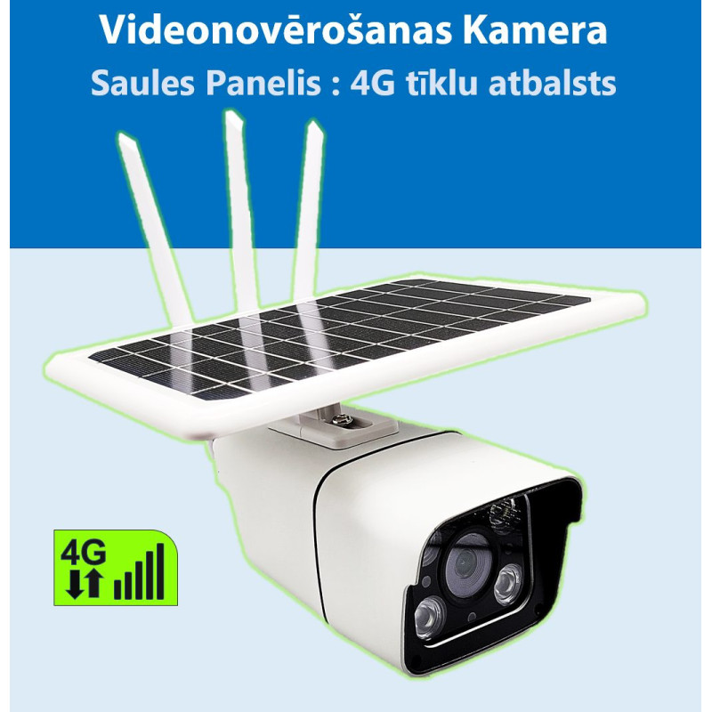 4G Mobile Network Surveillance Camera with Solar Panel and Built-in Batteries, Sony Video Sensor