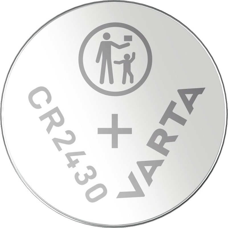 CR2430 Varta battery lithium 3V button Ø24x3mm 280mAh without packaging