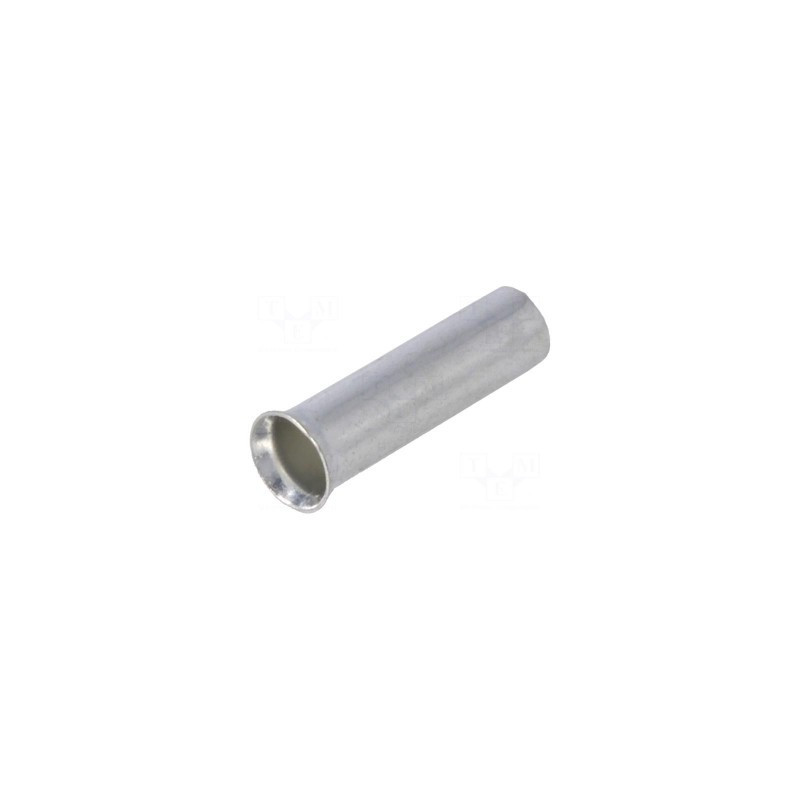 Įtvaro antgalis, neizoliuotas, varinis, 4 mm², 12 mm, alavuotas