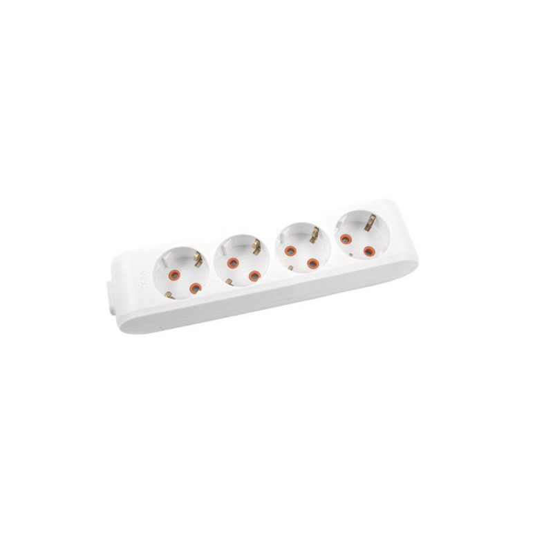 4-way extension cord with grounding, without cord
