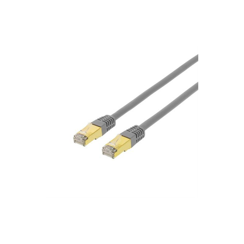 Komunalinis laidas, Komunalinis kabelis, Komunalinis kabelis, 0,5 m, CAT7, S/FTP, 600 MHz, LSZH, sertifikuotas DELTA