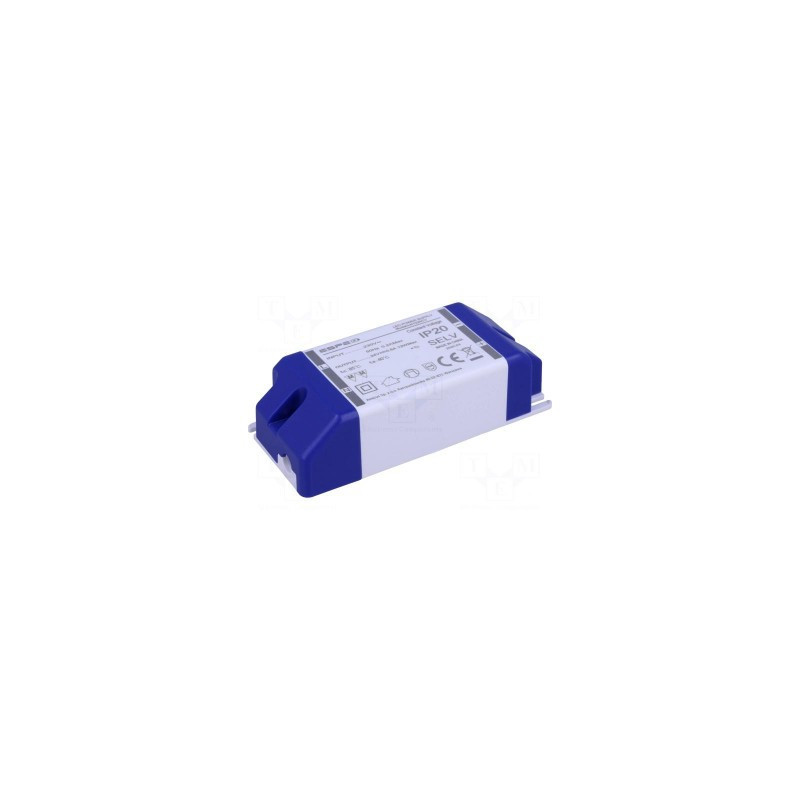 LED šviestuvų maitinimo šaltinis, 12 W, 24 V nuolatinė srovė, 500 mA, 220–240 V kintamoji srovė
