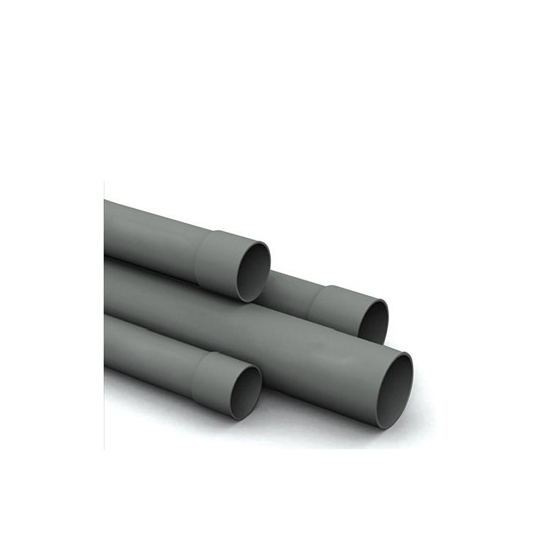 Plastikinis vamzdis - 16 mm / 3 m - pilkas