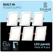 6 kvadratinių LED panelių...