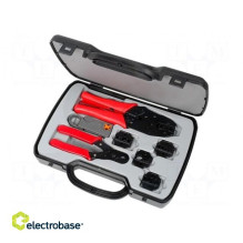 Set: for crimping coaxial /...