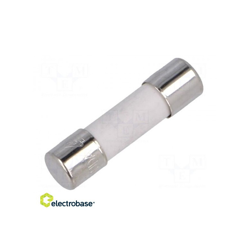 Fuse: fuse, time delay, 2A, 250VAC, ceramic, cylindrical, 5x20 mm