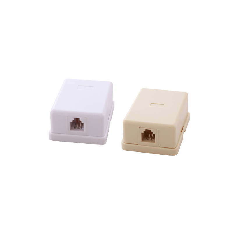Surface-mounted telephone socket 1xRJ11