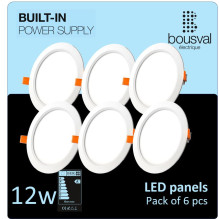 Set of 6 round LED panel...