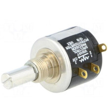 Potentiometer: shaft, multi-turn, 10k9, 2W, ±5%, 6.35mm, Series: 535
