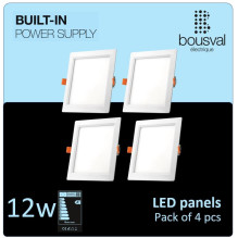Set of 4 square LED panel...