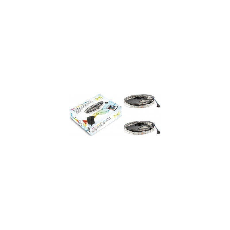Colorful RGB 150LEDs 12V LED Strip set with remote control and control unit. Length 5+5 10 Meters