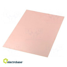 Laminate, FR4, 1.5 mm, Length: 297 mm, W: 210 mm, Coating: copper