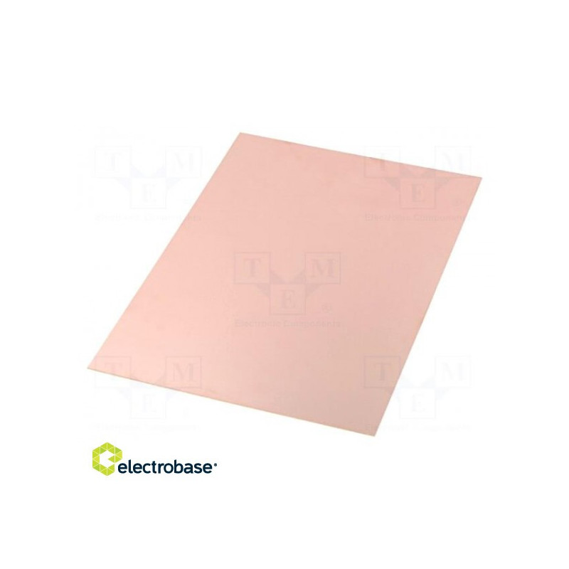 Laminate, FR4, 1.5 mm, Length: 297 mm, W: 210 mm, Coating: copper