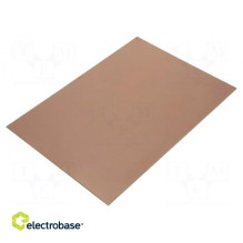 Laminate, FR4, 1.5 mm, Length: 297 mm, W: 210 mm, Coating: copper