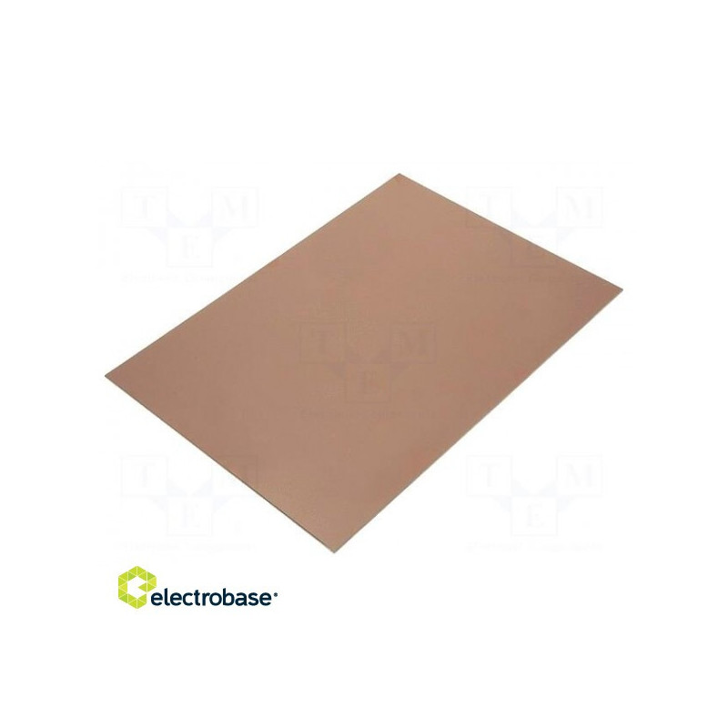 Laminate, FR4, 1.5 mm, Length: 297 mm, W: 210 mm, Coating: copper