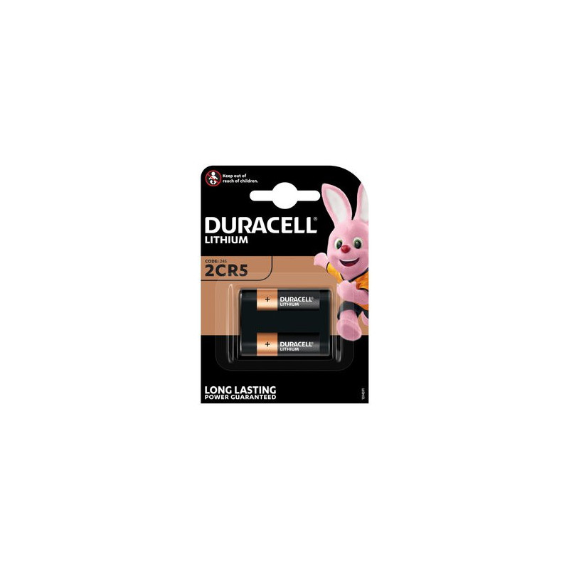 2CR5 batteries 6V Duracell lithium 2CR5 in a package of 1 pc.