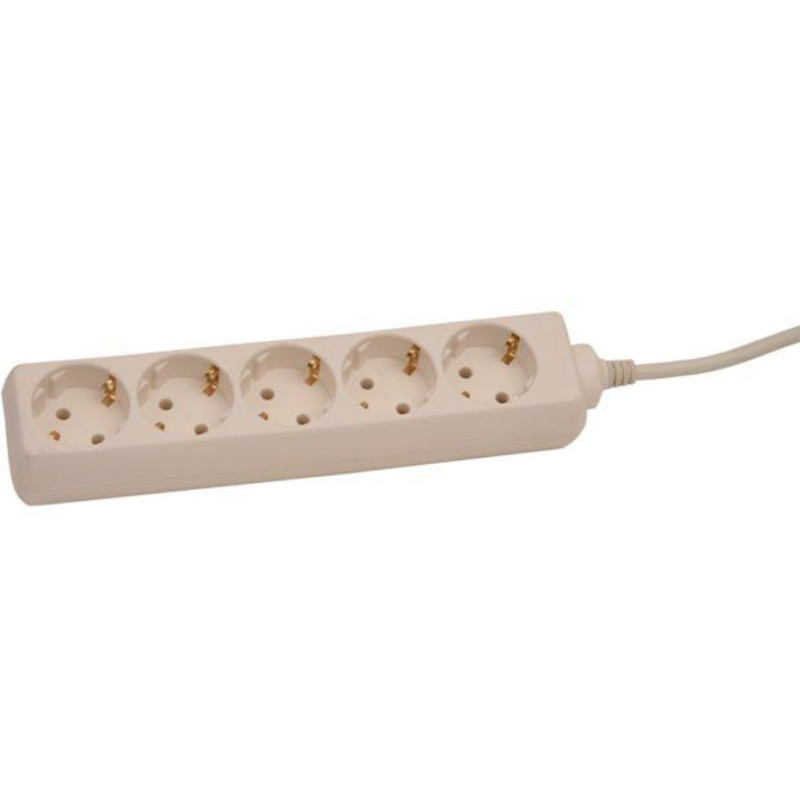 Prailgintuvas 5.0m 5 lizdai 3G1.0 baltas 115005