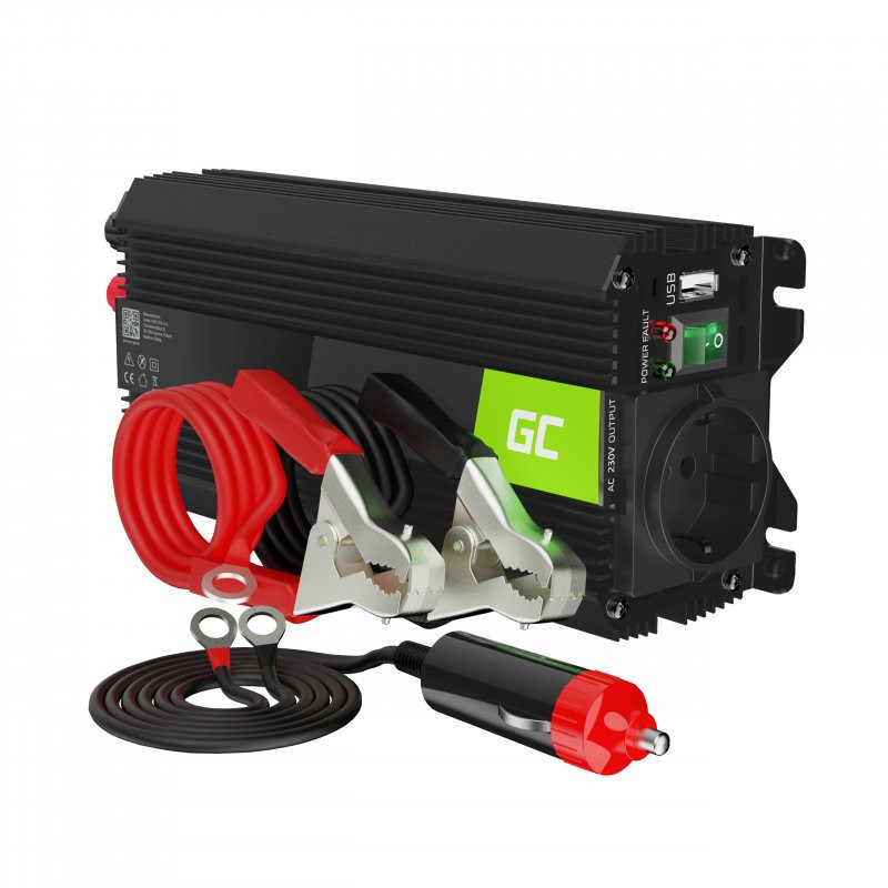 Invertors , Automašīnas Sprieguma pārveidotājs , 12V uz 230V , 500W / 1000W