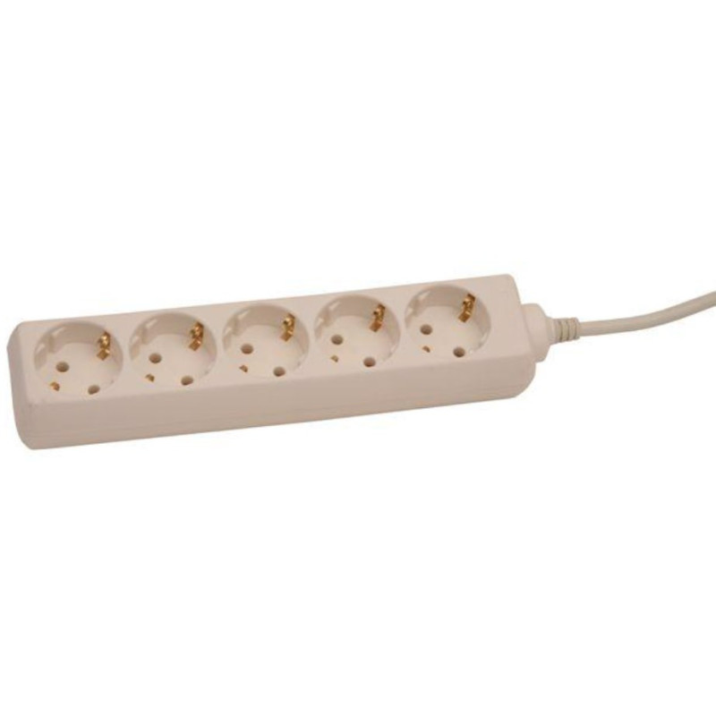Prailgintuvas 3,0 m, 5 lizdai, 3G1,0, baltas 115003