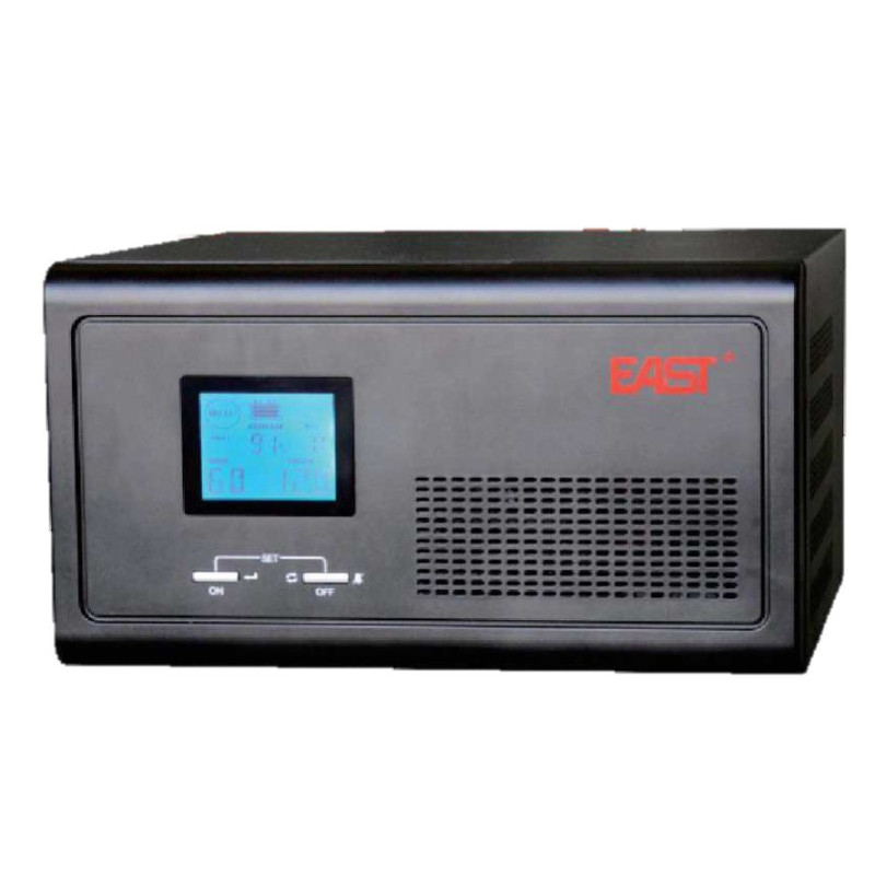 1600 W, grynos sinusinės bangos keitiklis - UPS, 2 x 12 V, profesionalus