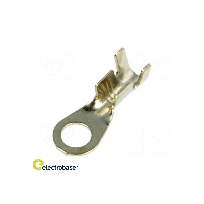 Bell terminal, M4, 1÷2.5mm2, crimped, for cable, not insulated