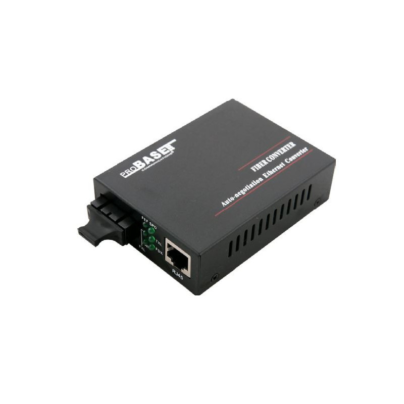 Medijos keitiklis / Vienas šviesolaidis / SM / 10 / 100Mbps / 20km / SC / 1550