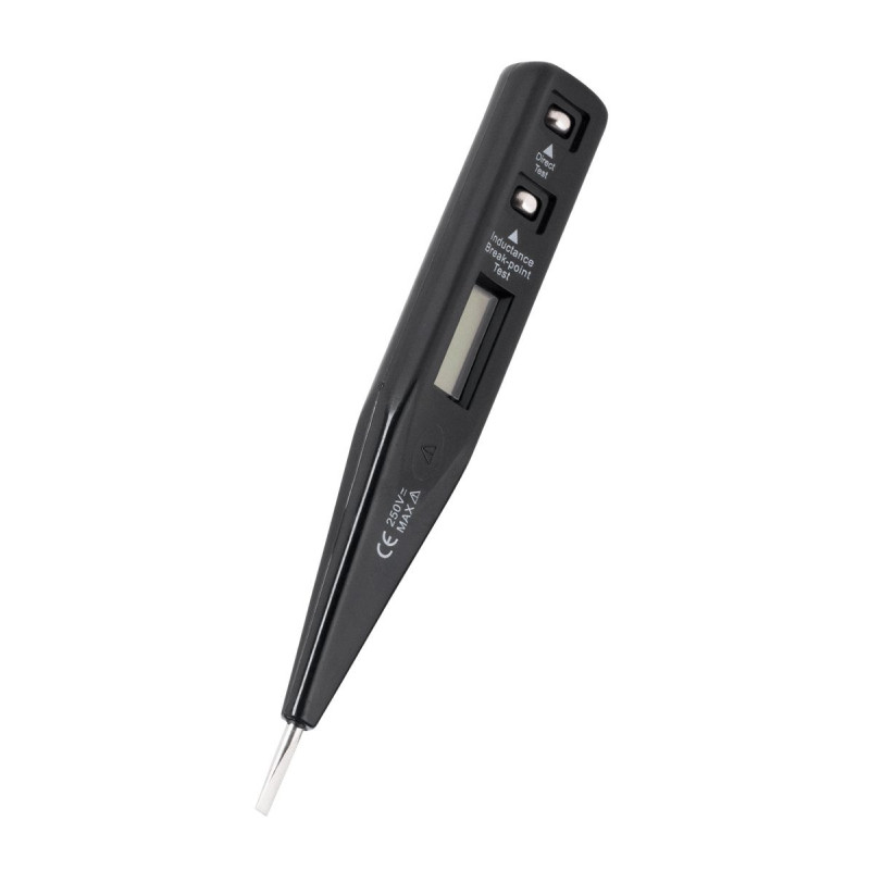LCD kintamosios ir nuolatinės įtampos testeris, 12–220 V